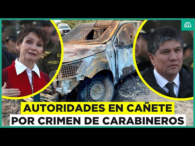 Carolina Tohá y Manuel Monsalve van a cañete: Tres detenidos por crimen de Carabineros