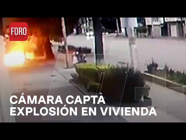 Momento de la explosión en vivienda de San Pedro de los Pinos, CDMX - Expreso de la Mañana