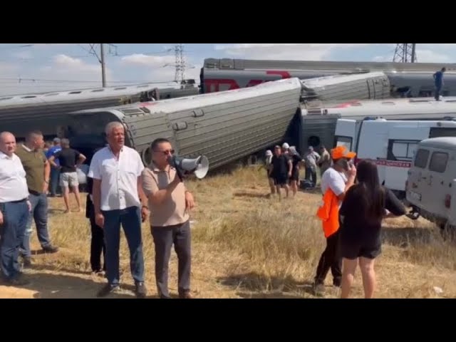 ⁣Поезд сошёл с рельсов в Волгоградской области