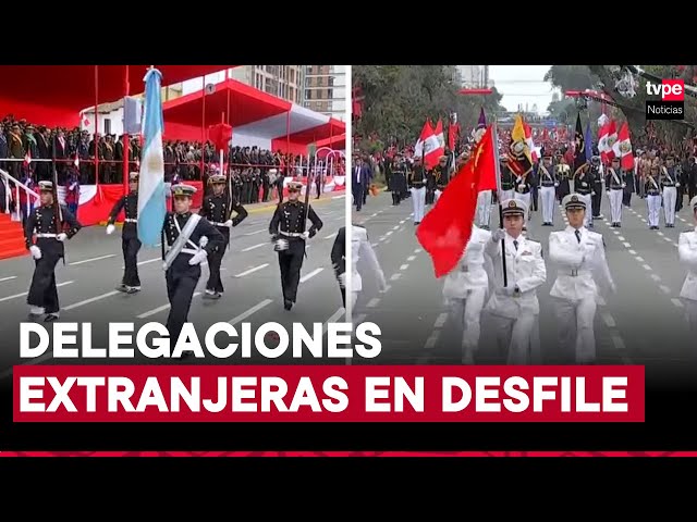 China, Chile, Ecuador, Argentina, Brasil y Paraguay presentes en desfile militar por Fiestas Patrias