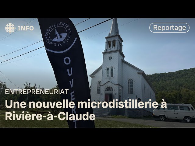 ⁣L’église de Rivière-à-Claude devient la Distillerie Cap-aux-Péchés