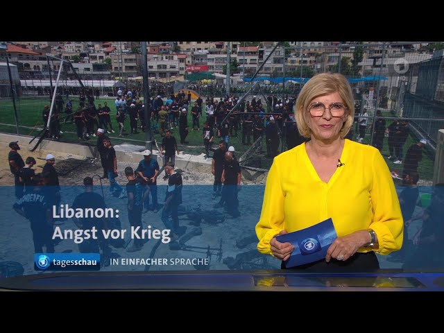 tagesschau in Einfacher Sprache 19:00 Uhr, 29.07.2024