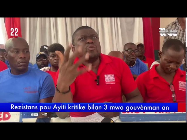 Rezistans pou Ayiti kritike bilan 3 mwa gouvènman an