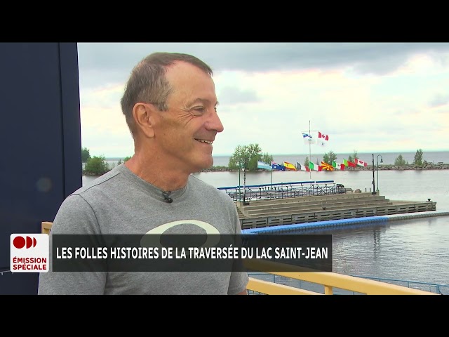 ⁣Jean-Pierre Girard replonge dans ses souvenirs pour la Traversée du lac Saint-Jean