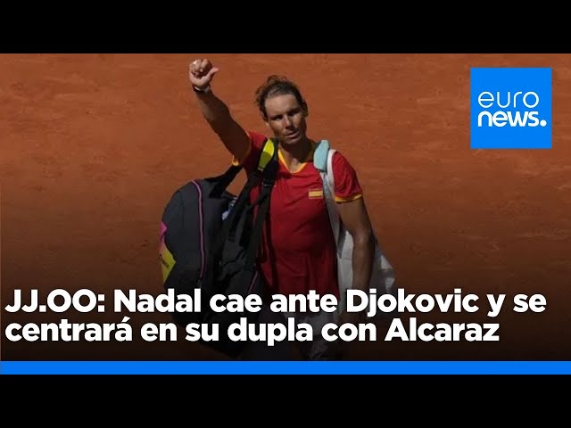 ⁣Juegos Olímpicos: Nadal cae ante Djokovic y se centrará en su dupla con Alcaraz