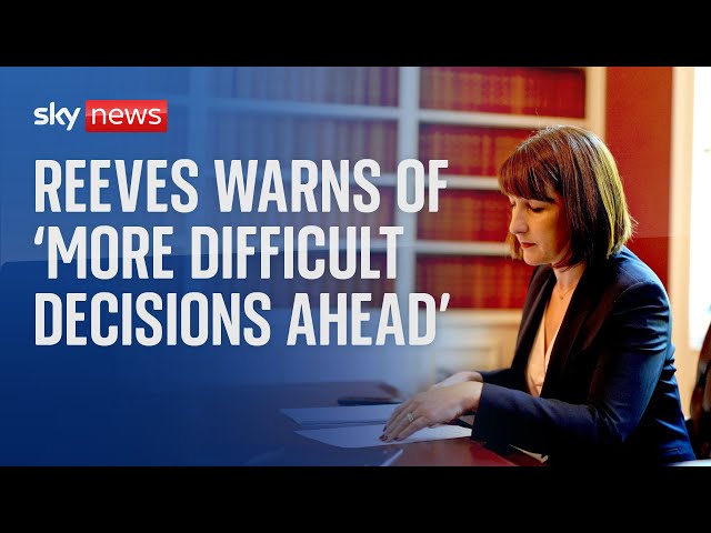 ⁣Rachel Reeves: 'Not an easy decision' to make cuts to pensioner payments