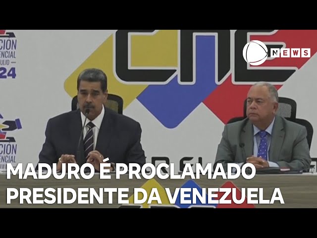 Maduro é proclamado presidente da Venezuela pelo Conselho Nacional Eleitoral do país