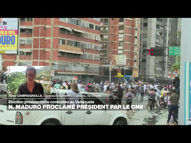 Présidentielle au Venezuela : Maduro réélu, l'opposition conteste • FRANCE 24