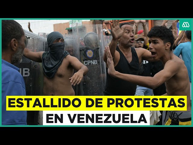 Estallan protestas en Venezuela contra reelección de Nicolás Maduro