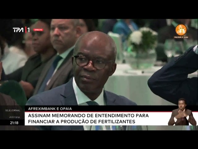 AFREXIMBANK e OPAIA - Assinam memorando de entendimento para financiar a produção de fertilizantes