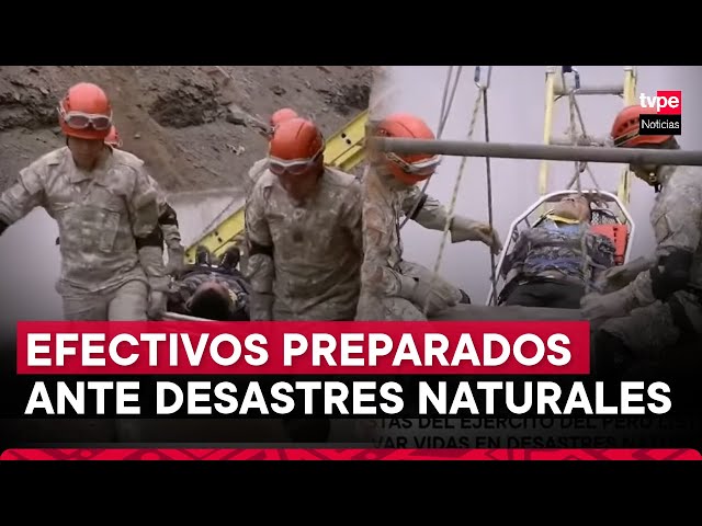 ⁣Ejército del Perú: rescatistas listos para salvar vidas ante desastres Naturales