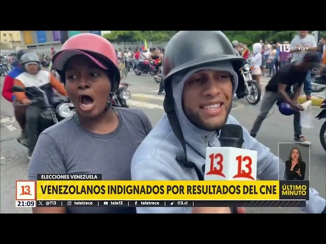 Rabia en Venezuela por sospecha de fraude: venezolanos indignados por resultados de CNE