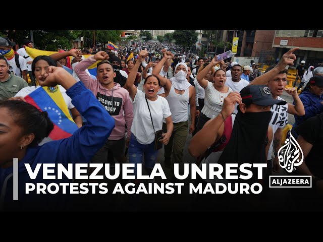 Protests break out as Maduro declared winner of disputed Venezuela election