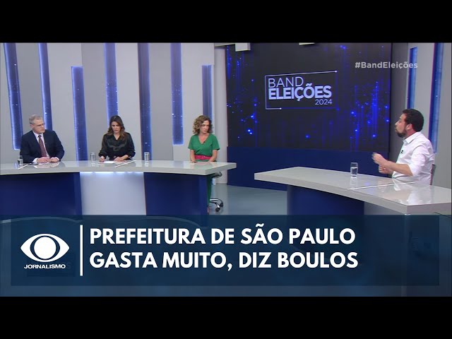 Prefeitura de São Paulo gasta muito, diz Boulos | Band Eleições