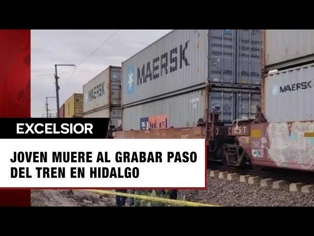 Joven de 26 años muere por grabar paso del tren en Hidalgo tren