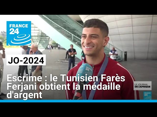 JO-2024 / Escrime : le Tunisien Farès Ferjani obtient la médaille d'argent • FRANCE 24