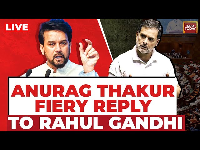 ⁣Anurag Thakur Live: Rahul Gandhi Vs Anurag Thakur | Anurag Thakur Fiery Reply to Rahul Gandhi