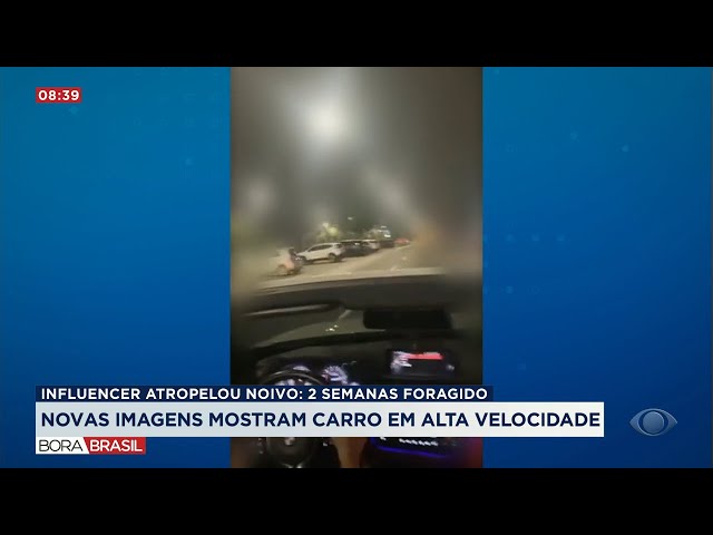 Vídeo mostra influencer em alta velocidade antes de atropelamento