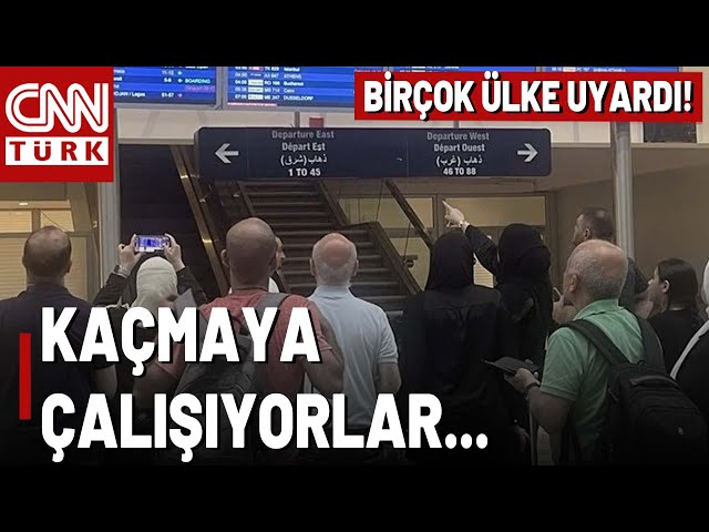 ⁣Siviller Savaşın Ortasında Mı Kalacak? Lübnan'da Uçak Seferleri İptal Ediliyor...