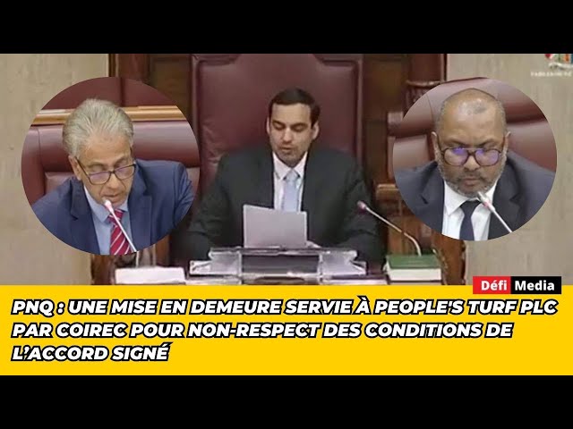 ⁣PNQ : une mise en demeure servie à People's Turf pour non-respect des conditions de l’accord si