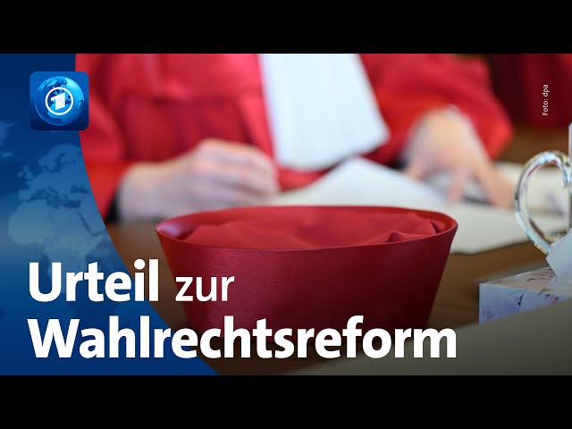 Bundesverfassungsgericht kippt Teile der Wahlrechtsreform