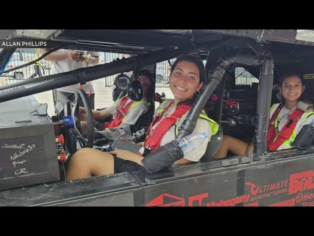 ⁣South Florida high school students' solar powered car won awards in Texas competition