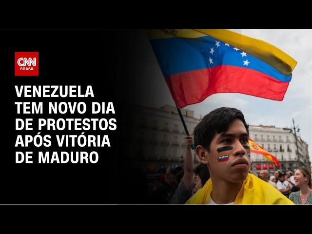 Venezuela tem novo dia de protestos após vitória de Maduro | LIVE CNN