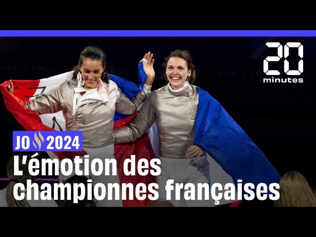 JO 2024 : L'émotion des championnes françaises, Manon Apithy-Brunet et Sara Balzer