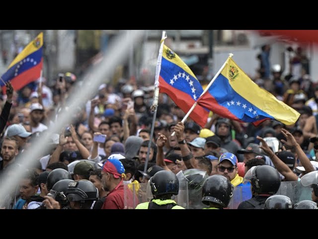 ⁣LIVE! Геть Мадуро! Венесуела протести  опозиції Venezuela opposition call to reject election result