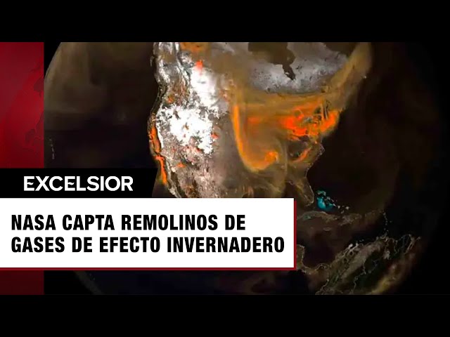 NASA capta gases de efecto invernadero arremolinándose en la atmósfera