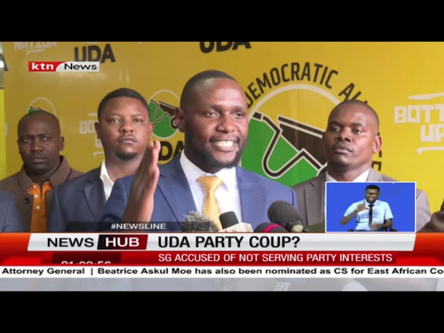 ⁣UDA Leaders Seek to Remove Secretary General Malala Over Party Interest Concerns