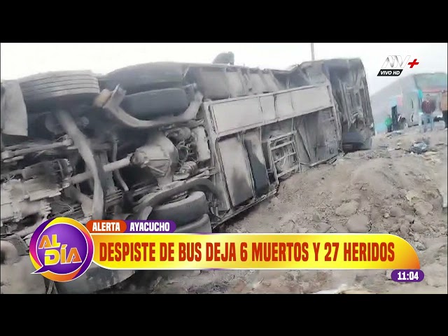 Ayacucho: Nuevo despiste de bus deja 6 muertos y 27 heridos