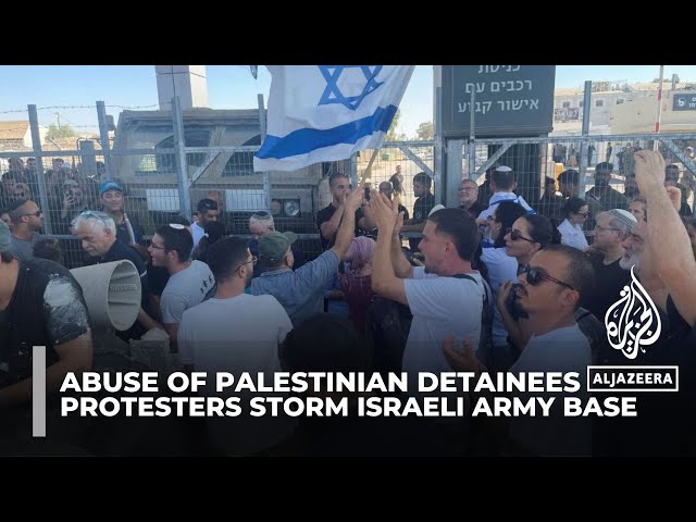 Israeli far-right politicians protest arrest of soldiers suspected of abuse