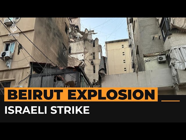 Israeli strike targets Hezbollah commander in Beirut suburb | AJ #Shorts