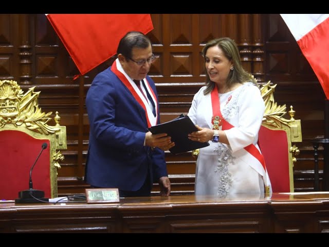 Presidente del Congreso se pronuncia sobre mensaje presidencial de Dina Boluarte