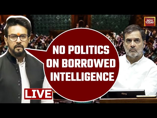 ⁣Anurag Thakur Speech Live: Rahul Gandhi Vs Anurag Thakur | Anurag Thakur Fiery Reply to Rahul Gandhi