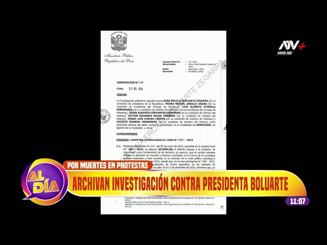 Archivan investigación contra la presidenta Boluarte por muertes durante protestas en su contra