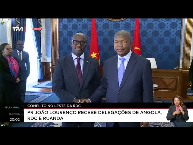 Conflito no Leste da RDC - PR João Lourenço recebe delegações de Angola, RDC e Ruanda