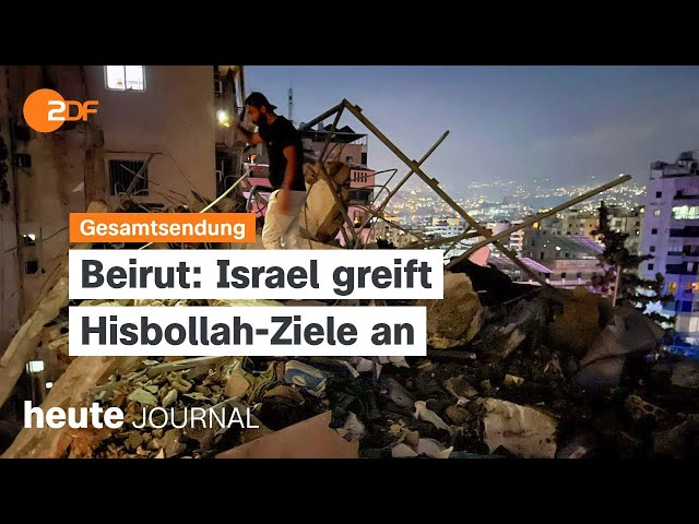 heute journal vom 30.07.2024 Israelischer Angriff in Beirut, Rico K. begnadigt, Wahlrechtsreform