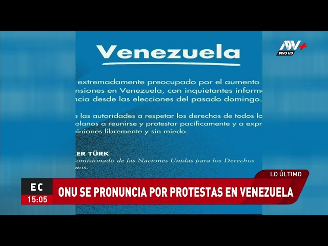 ONU se pronuncia sobre situación en Venezuela