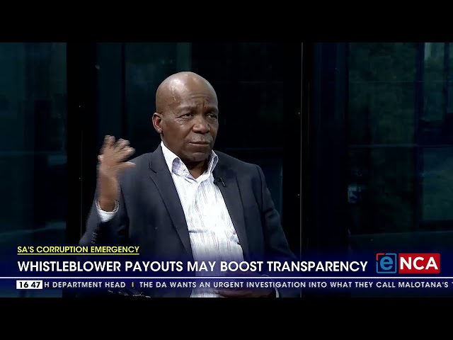 SA's Corruption Emergency| Calls for a whistleblower incentive programme