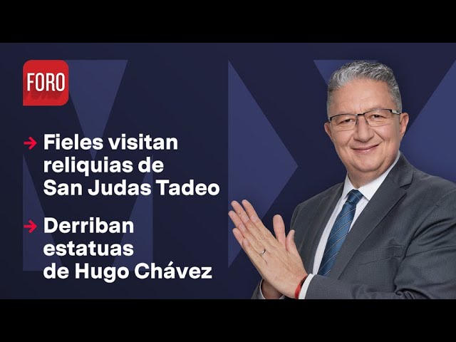 Manifestantes derriban estatuas de Hugo Chávez en Venezuela | Noticias MX - 30 de julio de 2024