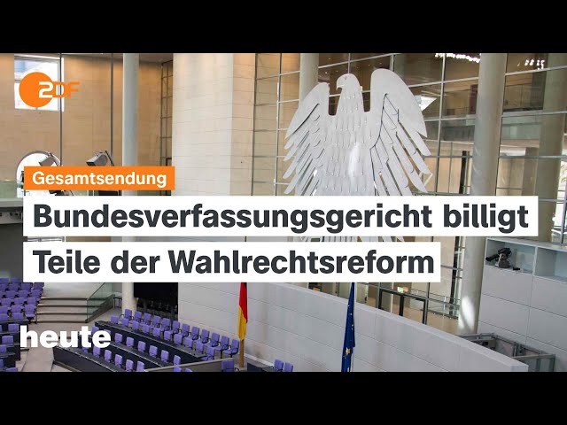 heute 19:00 Uhr vom 30.07.24 Wahlrechtsreform, Inflation steigt leicht, Bluttat in Nordengland