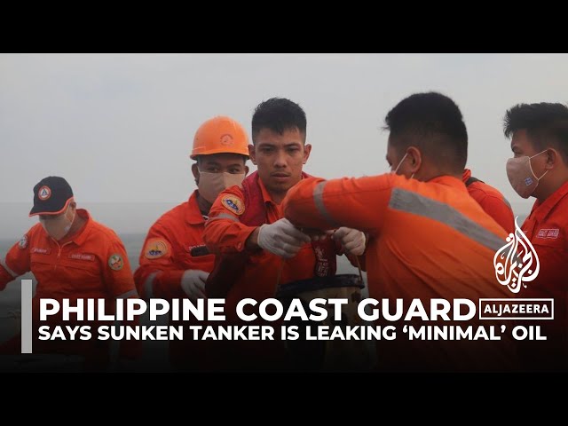 ⁣Philippine Coast Guard says sunken tanker is leaking ‘minimal’ oil