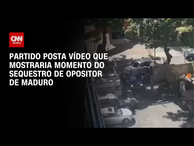 ⁣Partido posta vídeo que mostraria momento do sequestro de opositor de Maduro | CNN ARENA