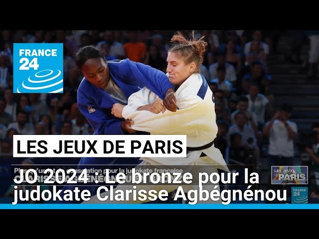 JO 2024 : Le bronze pour la judokate Clarisse Agbégnénou • FRANCE 24