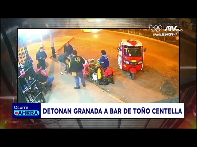 Detonan granada de guerra frente a bar de 'Toño' Centella en Carabayllo