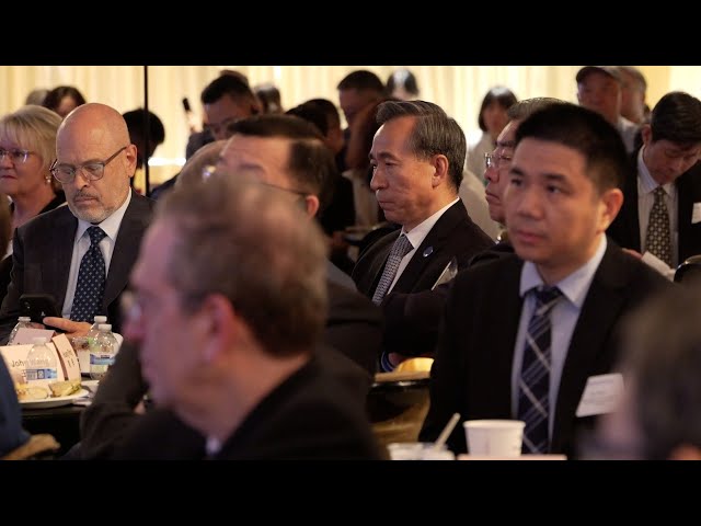 ⁣CCPIT holds networking event in New York to aid US-China trade