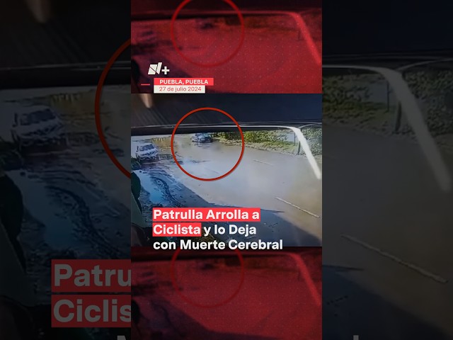 Patrulla de tránsito arrolla a ciclista y lo deja con muerte cerebral - N+ #Shorts