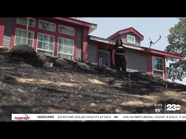 ⁣BOREL FIRE: Home survives devastation in the town of Havilah